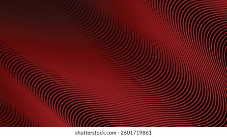 Dark red stripes wavy line abstract background for backdrop