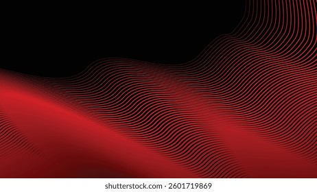 Dark red stripes wavy line abstract background for backdrop