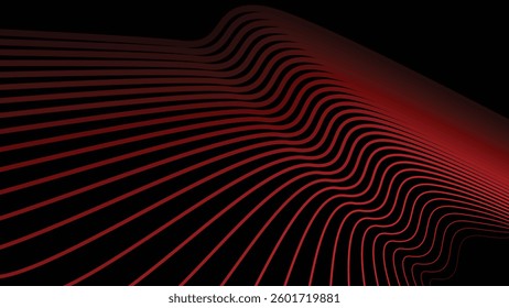 Dark red stripes wavy line abstract background for backdrop