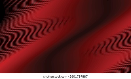 Dark red stripes wavy line abstract background for backdrop