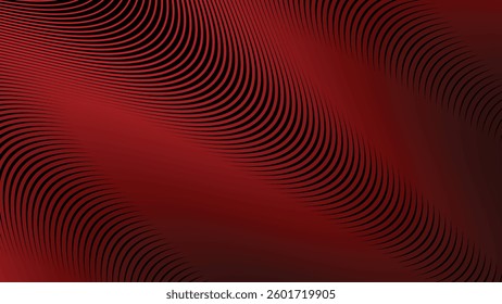 Dark red stripes wavy line abstract background for backdrop
