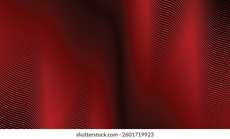 Dark red stripes wavy line abstract background for backdrop