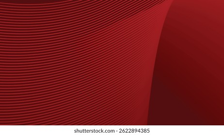 Dark red stripes wavy line abstract background for backdrop
