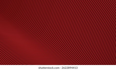 Fondo abstracto de línea ondulada de rayas rojas oscuras para el telón de fondo