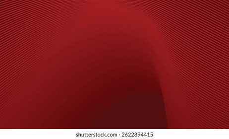 Fondo abstracto de línea ondulada de rayas rojas oscuras para el telón de fondo