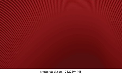 Fundo abstrato de linhas onduladas listras vermelho escuro para plano de fundo