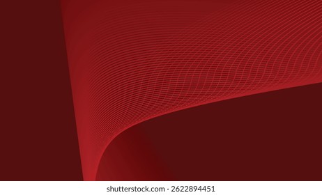 Dark red stripes wavy line abstract background for backdrop