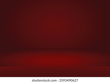 Dark Red Studio Background with Spotlight Effect