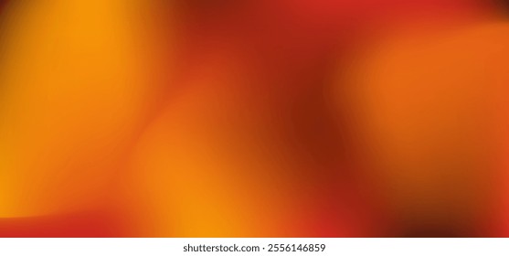 Dark red and tangerine orange gradient abstract background. Blurred flowing red and orange color gradation mesh. Vector Illustration. 