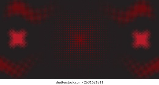 Dark red tech minimal background with abstract stripes and dots