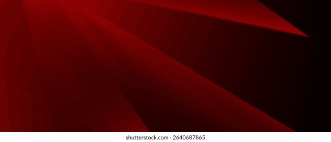 Dark red tech minimal background with abstract stripes and dots. Vector illustration