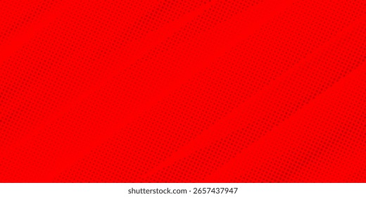 Dark red tech minimal background with abstract stripes and dots. Vector illustration