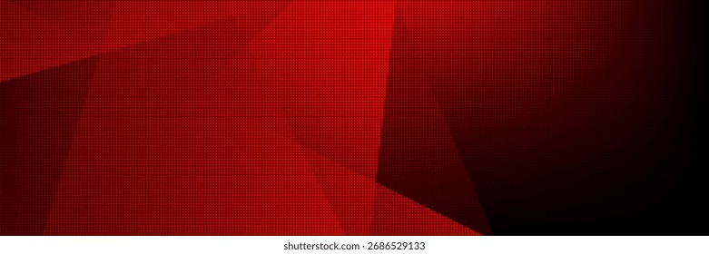 Dark red tech minimal background with abstract stripes and dots. Vector illustration