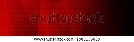 Dark red tech minimal background with abstract stripes and dots. Vector illustration