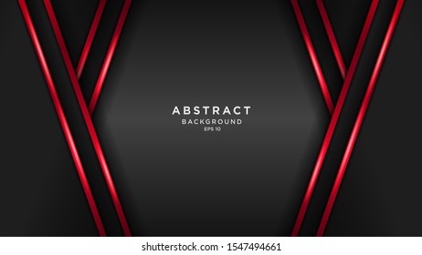 dark red technology background, modern technology wallpaper, dark black and red line, futuristic deep background, vector.