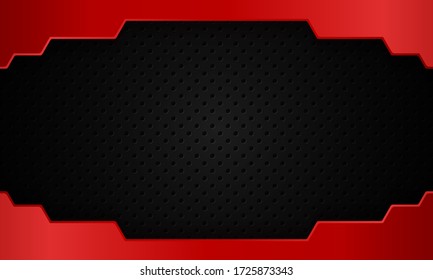 dark red technology background, modern technology wallpaper, dark black and red line, futuristic deep background, vector.