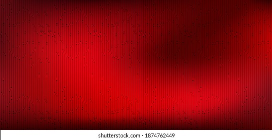 Dark Red Technology Background,Digital and Connection Concept design,Vector illustration.