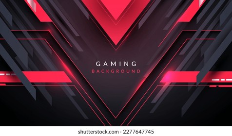 Dark Red Technology Gaming Background