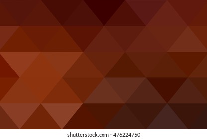 Dark red triangle mosaic background. Modern geometrical abstract illustration with gradient. The template can be used as a background for cell phones.