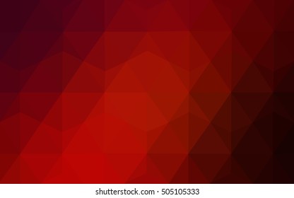 Dark red triangle mosaic background. An elegant bright illustration with gradient. The template can be used as a background for cell phones.