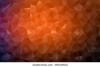 Dark red triangle mosaic template. Creative illustration in halftone style with gradient. The template can be used as a background for cell phones.
