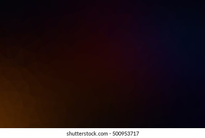 Dark red triangle mosaic template. Modern geometrical abstract illustration with gradient. Triangular pattern for your business design.