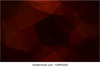 Dark red triangle mosaic template. Glitter abstract illustration with an elegant design. A completely new design for your business.