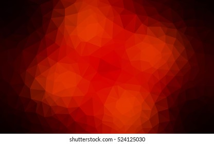 Dark red triangle mosaic template. A completely new color illustration in a vague style. Brand-new style for your business design.