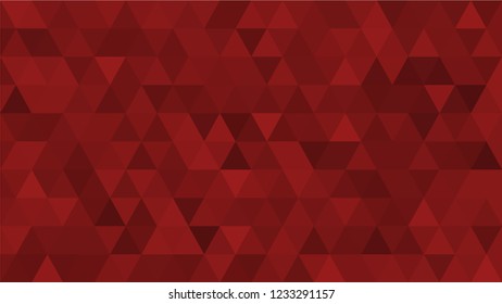 Dark Red, Triangular  low poly, mosaic pattern background, Vector polygonal illustration graphic, Origami style with gradient,  racio 1:1,777 Ultra HD