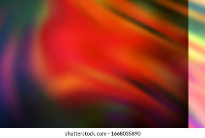 Fondo difuminado abstracto del vector rojo oscuro. Ilustración creativa en estilo de medio tono con degradado. Diseño borroso para su sitio web.