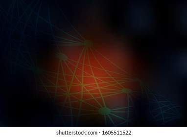 Dark Red vector abstract bright texture. Creative illustration in halftone style with gradient. Blurred design for your web site.