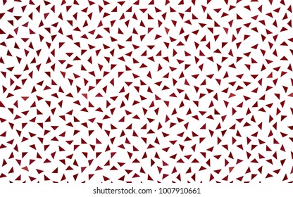 Dark Red vector abstract colorful background, which consist of triangles. Pattern with colored triangles on white background.