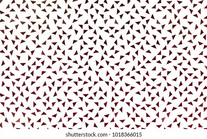 Dark Red vector abstract colorful background, which consist of triangles. Pattern with colored triangles on white background.