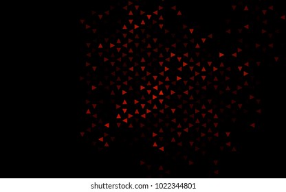 Dark Red vector abstract colorful background, which consist of triangles. Pattern with colored triangles on white background.