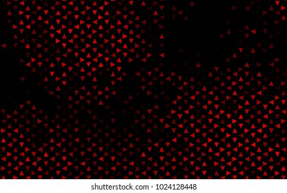 Dark Red vector abstract colorful background, which consist of triangles. Pattern with colored triangles on white background.