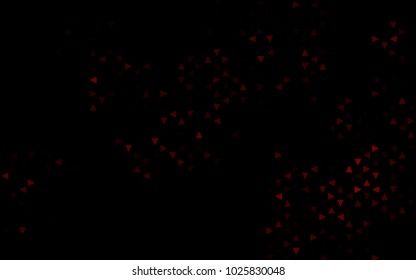 Dark Red vector abstract colorful background, which consist of triangles. Pattern with colored triangles on white background.