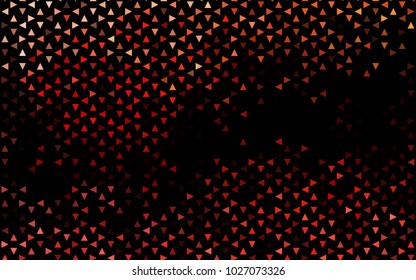 Dark Red vector abstract colorful background, which consist of triangles. Pattern with colored triangles on white background.
