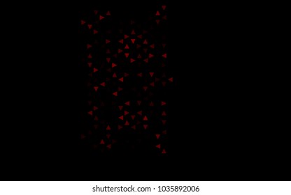 Dark Red vector abstract colorful background, which consist of triangles. Pattern with colored triangles on white background.