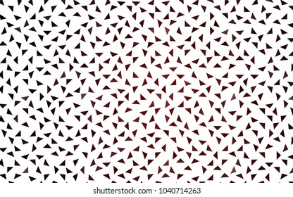 Dark Red vector abstract colorful background, which consist of triangles. Pattern with colored triangles on white background.