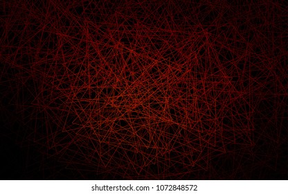 Dark Red vector abstract colorful background, which consist of triangles. Pattern with colored triangles on white background.