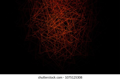 Dark Red vector abstract colorful background, which consist of triangles. Pattern with colored triangles on white background.