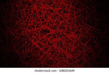 Dark Red vector abstract colorful background, which consist of triangles. Pattern with colored triangles on white background.