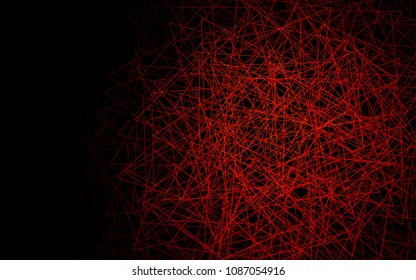 Dark Red vector abstract colorful background, which consist of triangles. Pattern with colored triangles on white background.