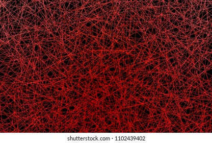 Dark Red vector abstract colorful background, which consist of triangles. Pattern with colored triangles on white background.