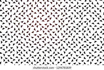 Dark Red vector abstract colorful background, which consist of triangles. Pattern with colored triangles on white background.