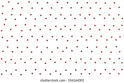 Dark Red vector abstract colorful background, which consist of triangles. Pattern with colored triangles on white background.