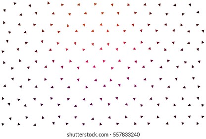 Dark Red vector abstract colorful background, which consist of triangles. Pattern with colored triangles on white background.