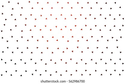 Dark Red vector abstract colorful background, which consist of triangles. Pattern with colored triangles on white background.