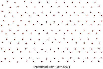 Dark Red vector abstract colorful background, which consist of triangles. Pattern with colored triangles on white background.
