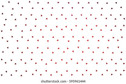 Dark Red vector abstract colorful background, which consist of triangles. Pattern with colored triangles on white background.